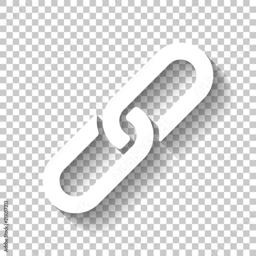 Link Icon Hyperlink Chain Symbol Simple Icon White Icon With