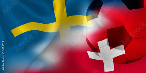 スウェーデン スイス 国旗 サッカー Stock Vector Adobe Stock