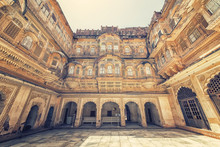 Inside Mehrangarh Fort In Jodhpur, Rajasthan, India