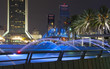 Jacksonville skyline with Friendship fountain at night