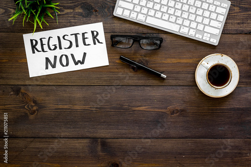 Membership Concept Template For Registration Register Now Hand