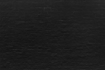 Wall Mural - black brick wall