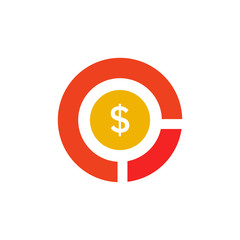 Sticker - Money Business Strategy Logo Icon Design