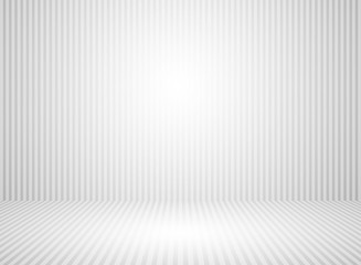 Wall Mural - abstract white and gray wall room background with space platform backdrop gray line.