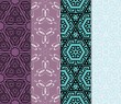 © Bonya Sharp Claw - set of geometric pattern, floral lace geometric ornament. Ethnic ornament. Vector illustration. For greeting cards, invitations, cover book, fabric, scrapbooks.