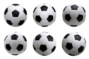 soccer ball on white