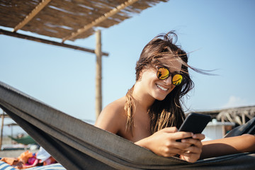 Young Woman Enjoying Summertime