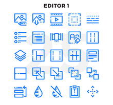 Dashed Outline Icons Pack For UI. Pixel Perfect Thin Line Vector Icon Set For Web Design And Website Application.