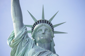 Statue of Liberty on Liberty Island in New York Harbor, in Manhattan, NY