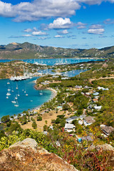 Poster - Antigua Yacht Club from Above