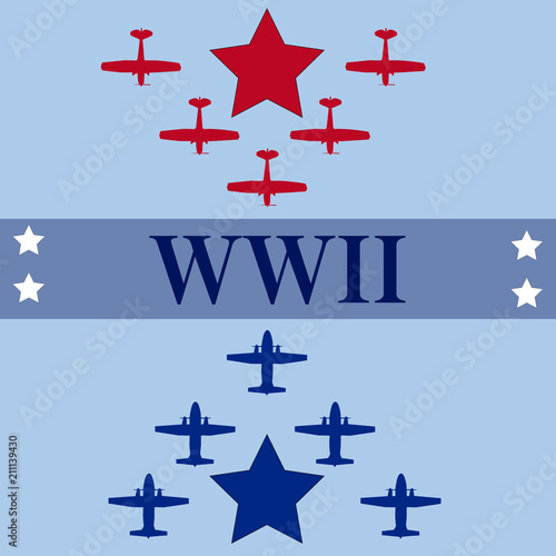 Fotomural Segunda Guerra Mundial - Aviación