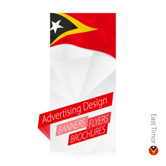 Wall Mural - Vector abstract banner template for East Timor.
