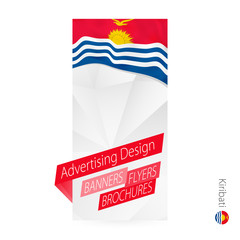Wall Mural - Vector abstract banner template for Kiribati.