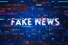 Fake News On Internet In Digital Age, Conceptual Illustration