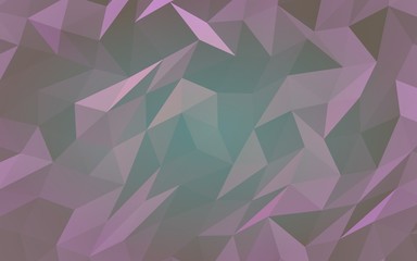 Abstract triangle geometrical purple background. Geometric origami style with gradient. 3D illustration