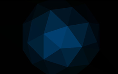 Dark BLUE vector abstract polygonal template.