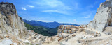 Fototapeta  - Panorama Marmor Steinbruch in Carrara 