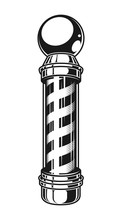 Vintage Barber Shop Striped Pole Template