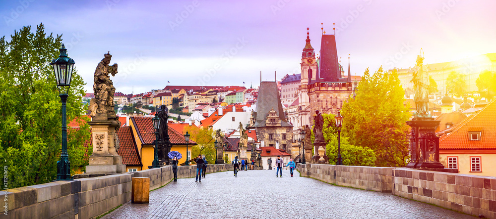 Obraz na płótnie Prague is the capital of the Czech Republic, the European state. Historical sights. w salonie