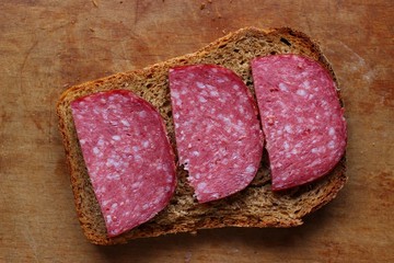 Poster - Sandwiches with sausage