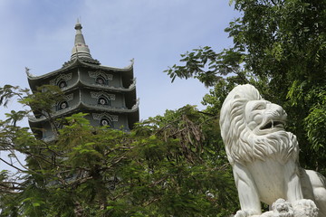 Canvas Print - Temple de Lady Bouddha à Danang au Vietnam