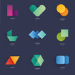 Collection of abstract blank symbols