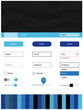 © smaria2015 - Light BLUE vector ui kit with bubble shapes.
