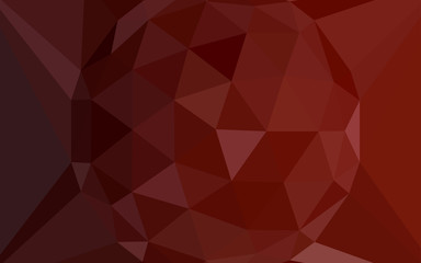 Wall Mural - Dark Red vector low poly layout with a diamond.