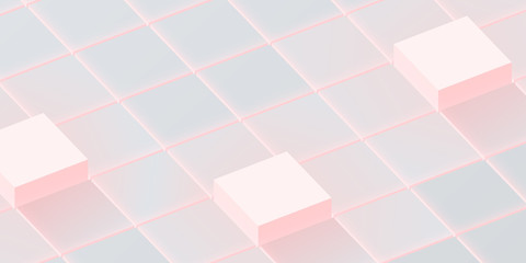 Wall Mural - white and pink textured 3d web background.