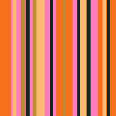 Wall Mural - Retro Bright Colorful seamless stripes pattern