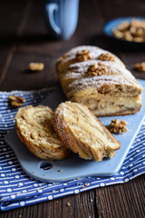 Wall Mural - Swirl brioche with grated walnuts