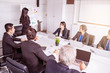 © nattanan - group of successful businesswoman. Discussion of the business profits of the company.