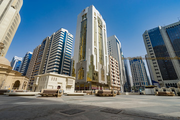 Modern city architecture of Abu Dhabi, UAE