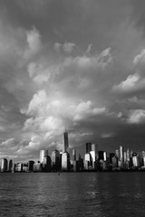 Wall Mural - JUNE 4, 2018 - NEW YORK, NEW YORK, USA  - New York City Spectacular Sunset focuses on One World Trade Tower, Freedom Tower, NY