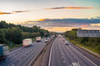 © Pawel Pajor - Colorful sunset at M1 with blurry cars in United Kingdom