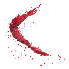 Fototapete - 3d render of liquid splash