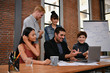 © S photographer - Business concept. Business people are meeting in the office. Businessmen are working together as a team.
