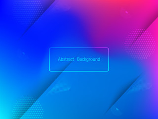 Canvas Print - minimal geometric background. dynamic shapes composition. vector illustration