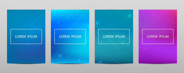Wall Mural - covers with minimal design. geometric backgrounds for your design. vector template.