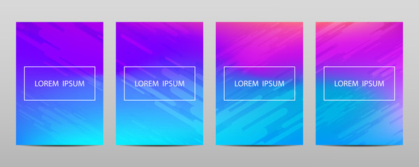 Wall Mural - covers with geometric pattern.colorful halftone gradients .vector illustrations