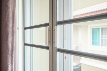 mosquito net wire screen on house window protection against insect