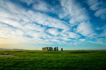 Canvas Print - Stonehenge with clouds | England