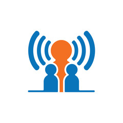 Team Work Speaker Communication Symbol