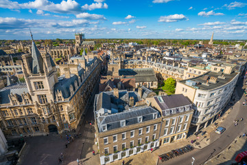 Sticker - Aerial panorama of Cambridge, UK