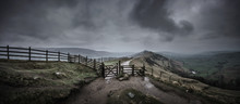 The Great Ridge At Mam Tor Mountain In Peak District, England