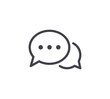 Conversation Line Icon. Editable Stroke.