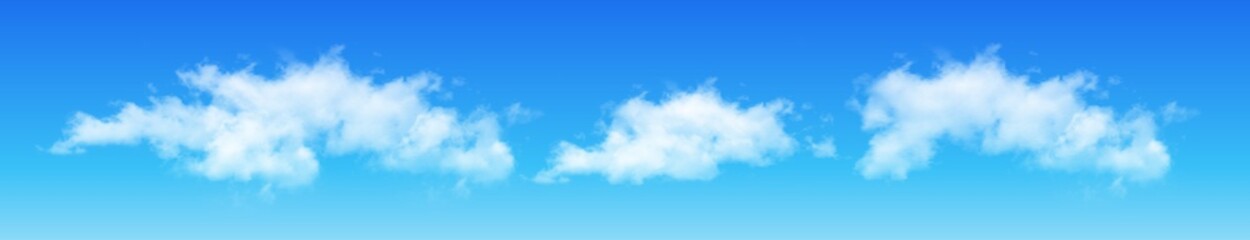 Wall Mural - clouds on blue sky, vector cumulus.