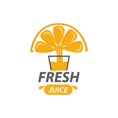 Poster - logo of fresh juice