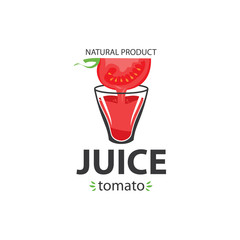 Sticker - Food trade company flat style logo (tomato with crown). Food company icon. Concept of juice drinks, fruits, vegetable trade.