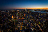 Fototapeta Uliczki - New York Downtown by night